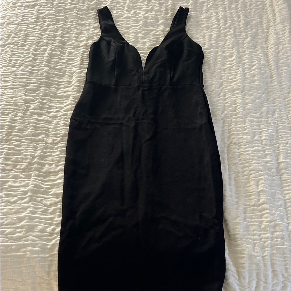 Lulu's Chic Black Backless Dress